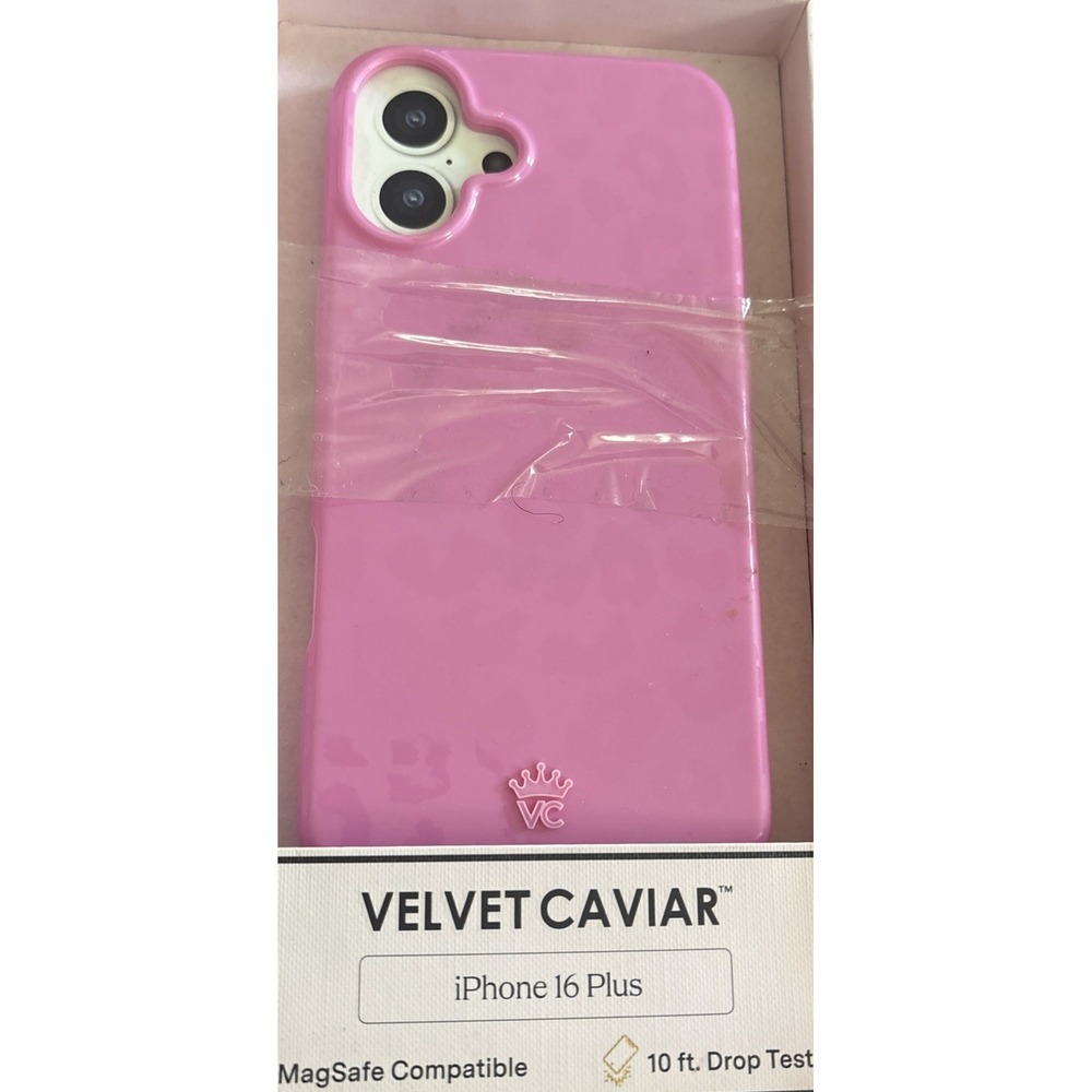 VELVET CAVIAR Apple iPhone 16 Plus MagSafe Compatible Case Hot Pink Leopard *NEW